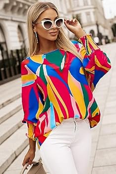 Blusa con estampado abstracto